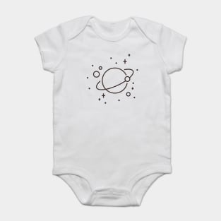 Ringed Planet Line Baby Bodysuit